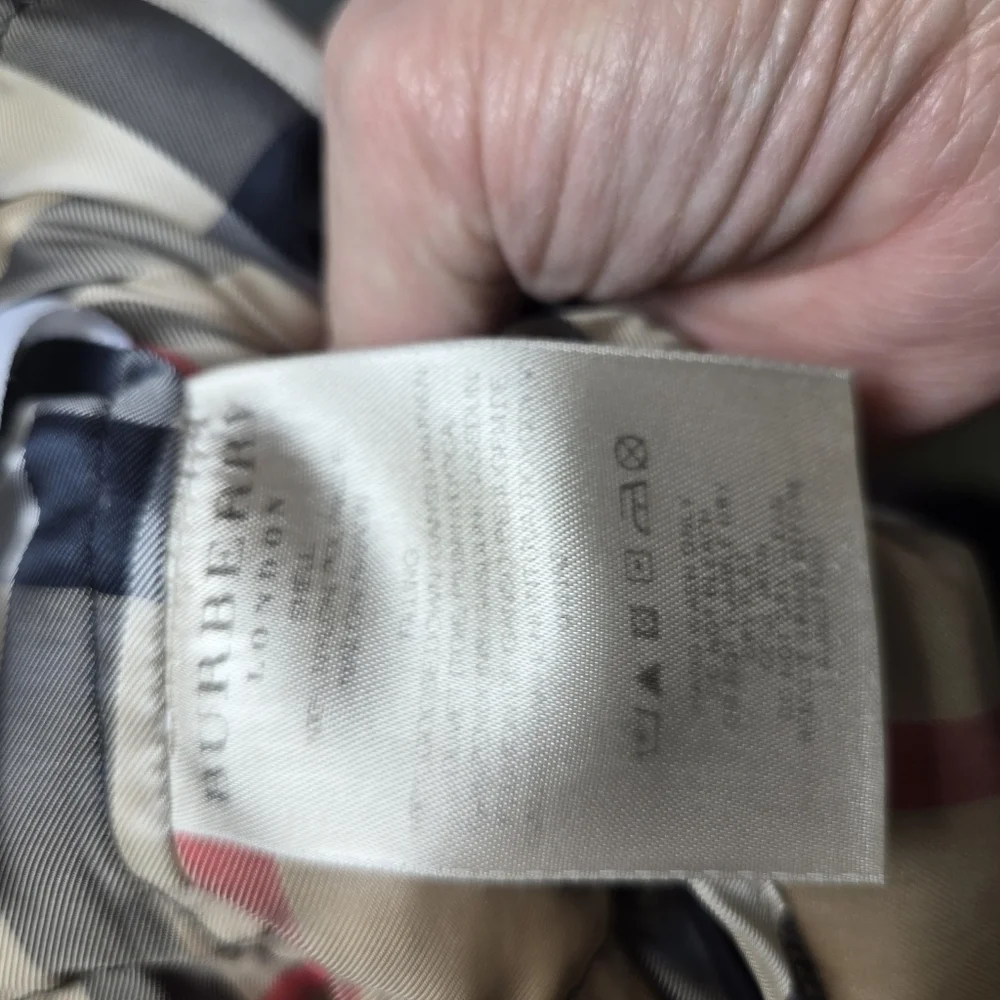 Burberry black down quilted puffer jacket